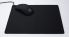 Techbuy Large black mousemat - perfect for gaming (29.5cm wide, 25cm high)
